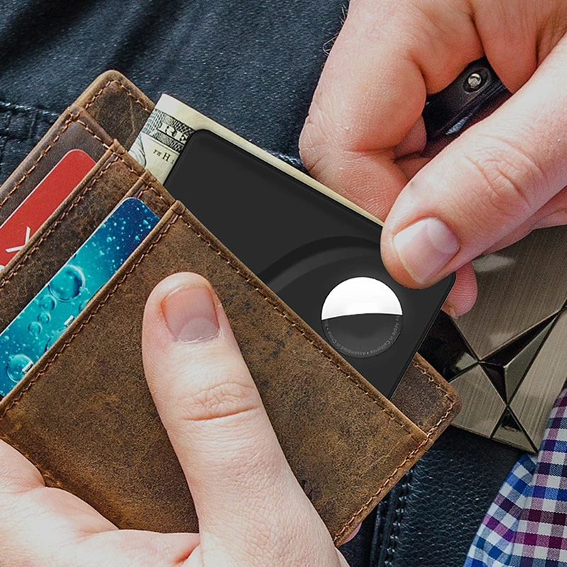 High Quality Genuine Leather For AirTag Wallet Card Protective Case Shockproof Anti Scratch Fall Protect Shell Cover For AirTags
High Quality Genuine Leather For AirTag Wallet Card Protective Case Shockproof Anti Scratch Fall Protect Shell Cover For AirTags