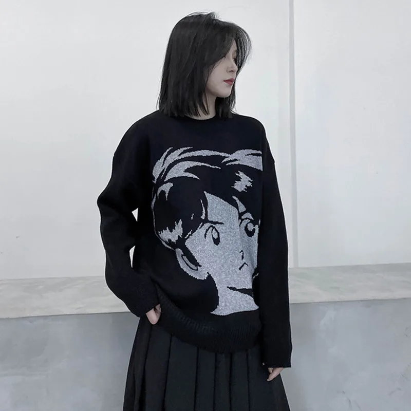 Cartoon Character Women Style Oversized Knitted Sweater Long Sleeve O Neck Korean Harajuku 2020 New Streetwear Pullovers
Cartoon Character Women Style Oversized Knitted Sweater Long Sleeve O Neck Korean Harajuku 2020 New Streetwear Pullovers