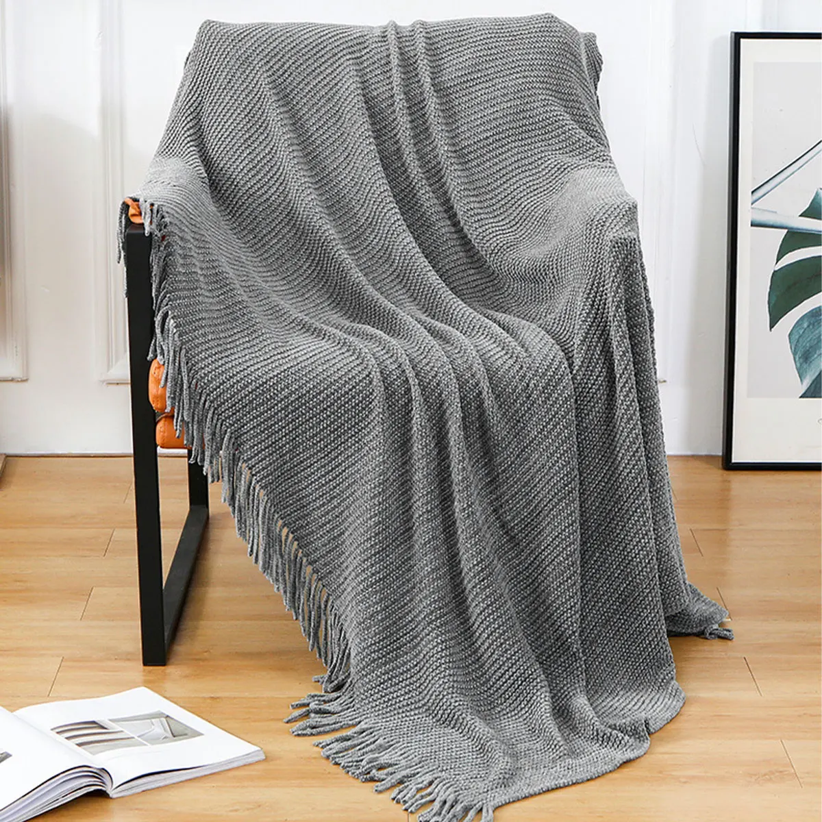 Chenille Throw Blanket Super Soft Knitted Throw Blanket with Fringe Tassel Cozy Decorative Blanket for Couch Sofa Bed Home Decor
Chenille Throw Blanket Super Soft Knitted Throw Blanket with Fringe Tassel Cozy Decorative Blanket for Couch Sofa Bed Home Decor
