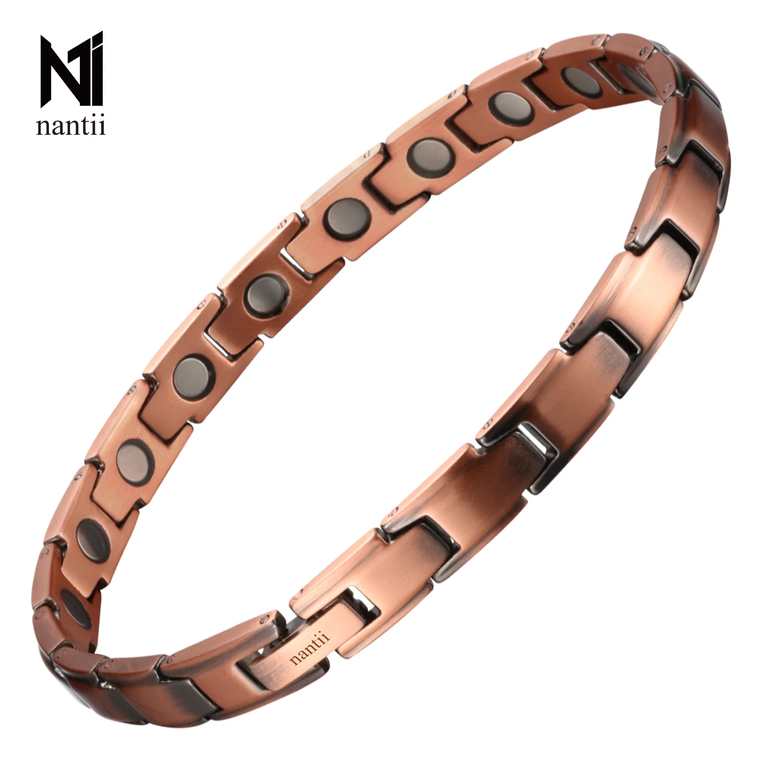 Nantii Women 99.95% Pure Copper Magnets Therapy Bracelets Bio Energy Vintage Bangles Unisex Adjust Magnetic Healing Jewelry
Nantii Women 99.95% Pure Copper Magnets Therapy Bracelets Bio Energy Vintage Bangles Unisex Adjust Magnetic Healing Jewelry
