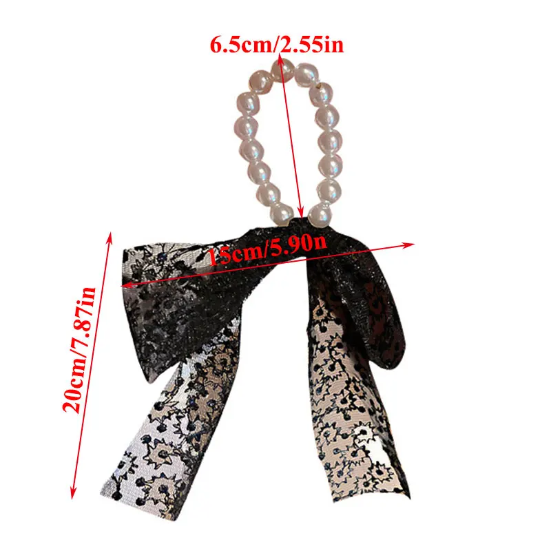 Lace Pearl Hair Rope For Women Elegant Knotted Bow Ribbon Headwear Ponytail Hair Scrunchies Simple Style Hair Accessories
Lace Pearl Hair Rope For Women Elegant Knotted Bow Ribbon Headwear Ponytail Hair Scrunchies Simple Style Hair Accessories