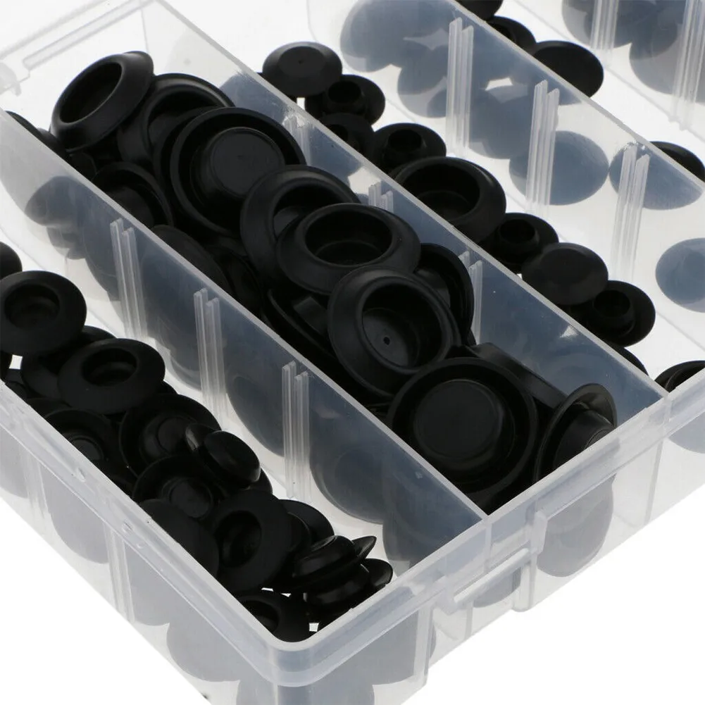 141 Pieces Flush Mount Black Plastic Hole Plug Assortment Auto Body Sheet Metal Car Parts Automobile Rubber Plug Cover
141 Pieces Flush Mount Black Plastic Hole Plug Assortment Auto Body Sheet Metal Car Parts Automobile Rubber Plug Cover