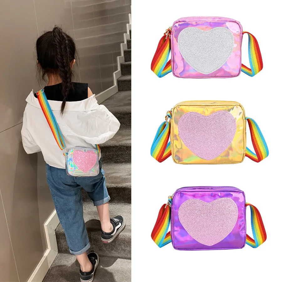 Girl Mini Handbags Laser Heart Crossbody Bags for Baby Girls Small Wallet Messenger Bag Flap Purse Handbag
Girl Mini Handbags Laser Heart Crossbody Bags for Baby Girls Small Wallet Messenger Bag Flap Purse Handbag
