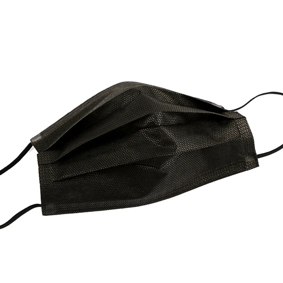New 10/50/200PCS Disposable Black Adult Protective Mask Anti-Dust 3 Layers Filter Earloop Non Woven Face Mouth Mask Mascarillas
New 10/50/200PCS Disposable Black Adult Protective Mask Anti-Dust 3 Layers Filter Earloop Non Woven Face Mouth Mask Mascarillas