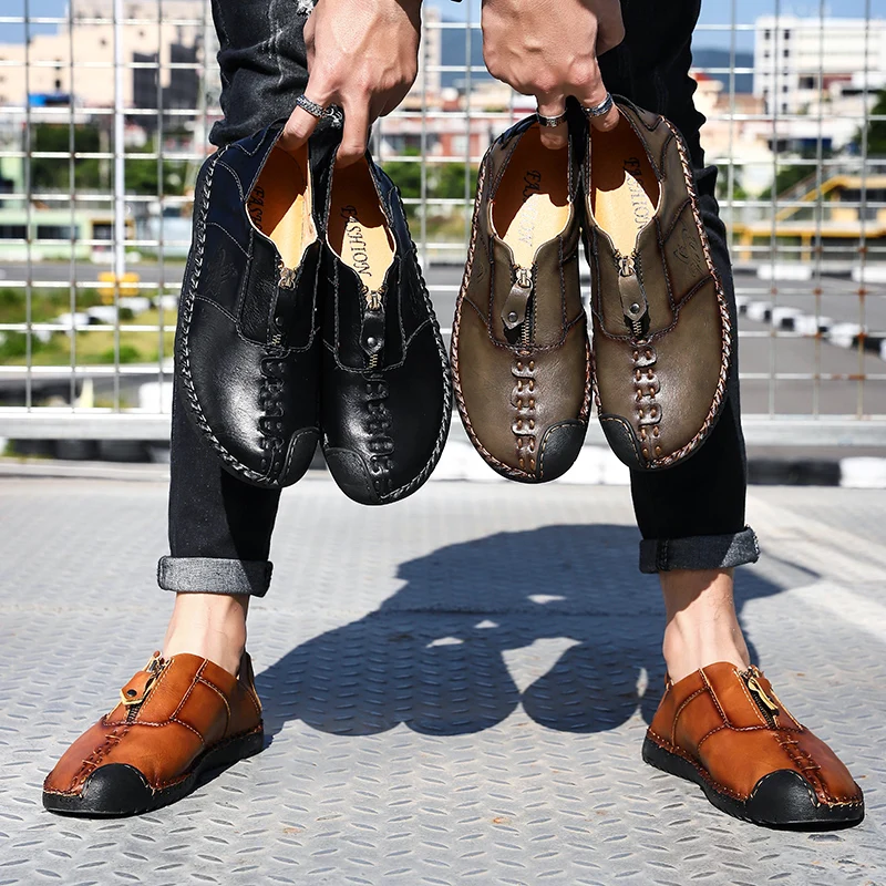 Classic Men Casual Shoes High Quality Leather Men Loafers Flat Spring Autumn Men Moccasins Shoes Breathable Flats Driving Shoes
Classic Men Casual Shoes High Quality Leather Men Loafers Flat Spring Autumn Men Moccasins Shoes Breathable Flats Driving Shoes