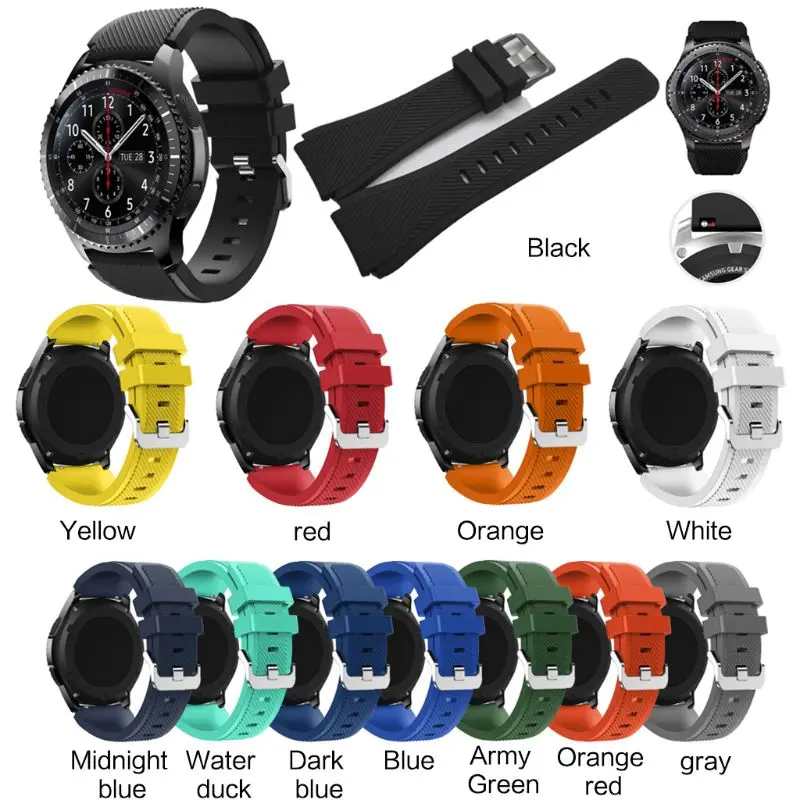 Soft Soft Silicone Replacement Watch Band Wrist Strap Sport Watch Bracelet Belt For Samsung Galaxy Watch 46MM/Samsung Gear Gear2
Soft Soft Silicone Replacement Watch Band Wrist Strap Sport Watch Bracelet Belt For Samsung Galaxy Watch 46MM/Samsung Gear Gear2