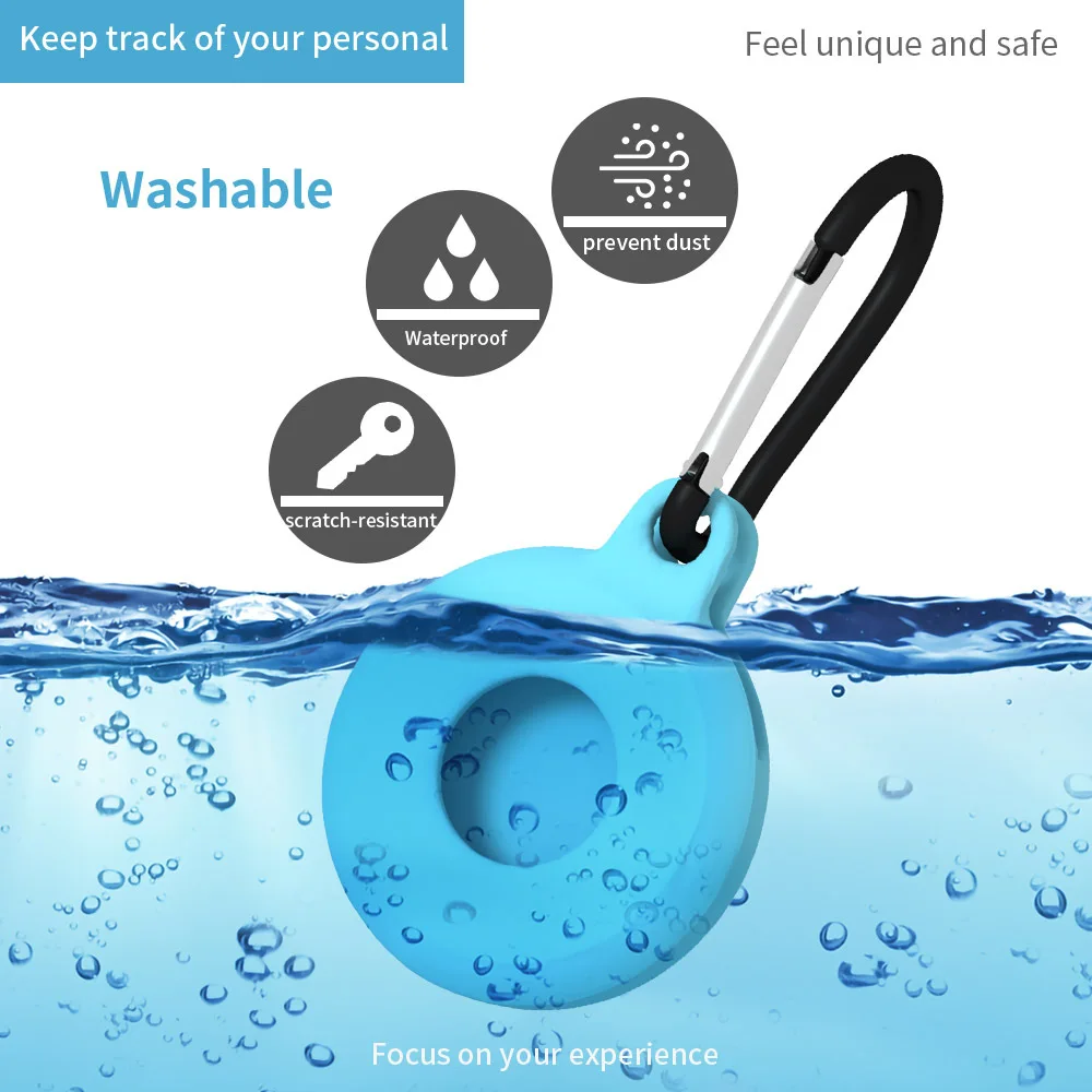For AirTag Tracker Silicone Protective Case with Keychain Hook Anti-lost Mini Easy to Carry for Airtags Locator
For AirTag Tracker Silicone Protective Case with Keychain Hook Anti-lost Mini Easy to Carry for Airtags Locator