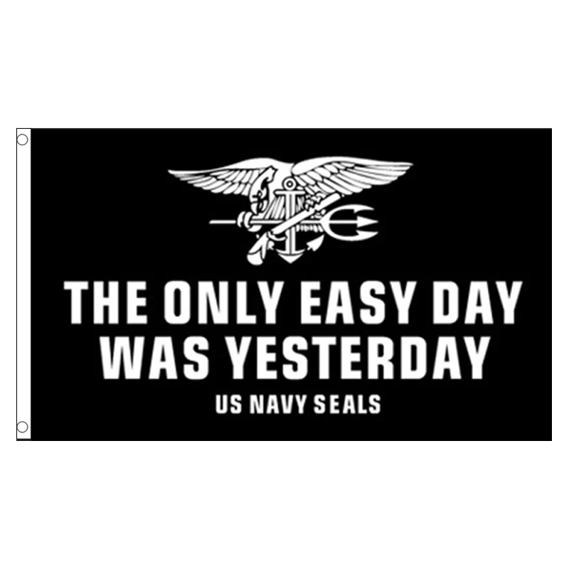 Free Shipping xvggdg 90x150cm The only easy day was yesterday US NAVY SEALS Flag For Decoration with Brass Grommets banner
Free Shipping xvggdg 90x150cm The only easy day was yesterday US NAVY SEALS Flag For Decoration with Brass Grommets banner