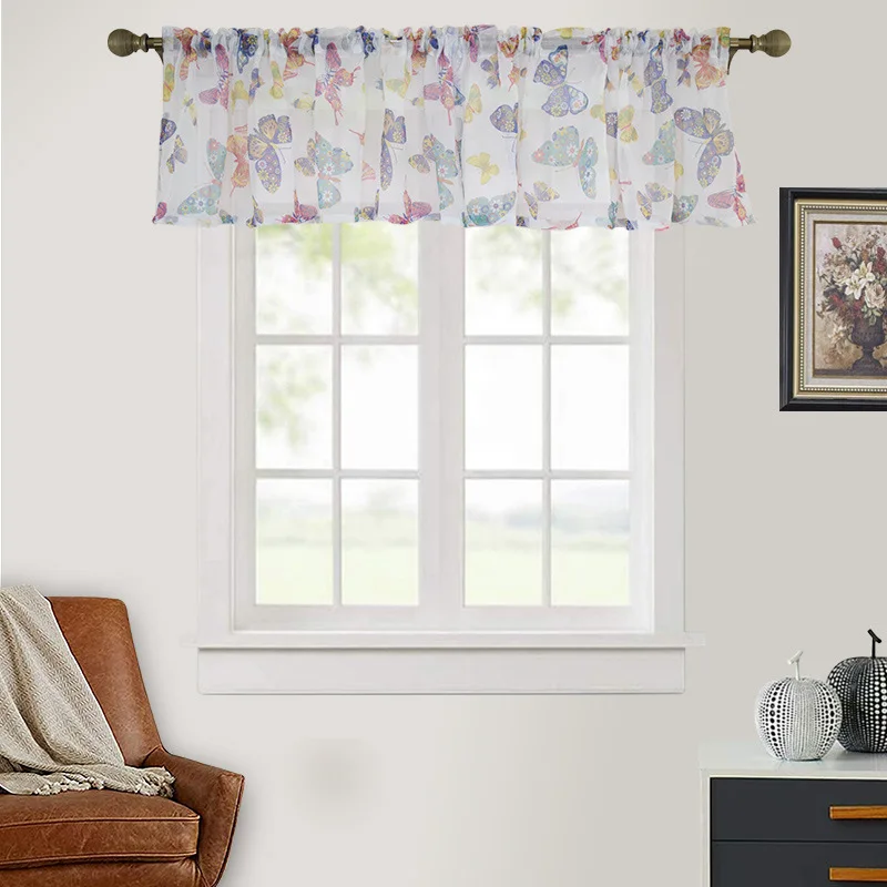 Color Butterfly Printed Semi Blackout Curtains Short Curtains for Living Room Kitchen Cafe Home Textile Bedroom Decor Tulle
Color Butterfly Printed Semi Blackout Curtains Short Curtains for Living Room Kitchen Cafe Home Textile Bedroom Decor Tulle