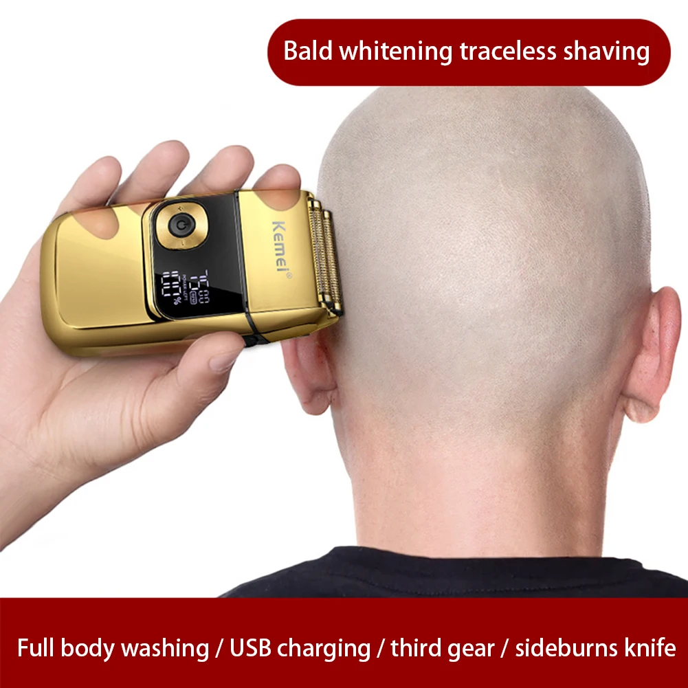Rechargeable USB Electric Shaver Cordless Trimmer 3 Modes Beard Razor Clipper Waterproof Hair Clipper Home Hair Cutting for Men
Rechargeable USB Electric Shaver Cordless Trimmer 3 Modes Beard Razor Clipper Waterproof Hair Clipper Home Hair Cutting for Men