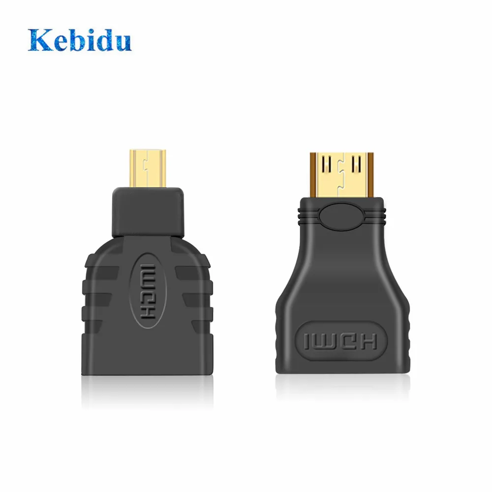 KEBIDU HDMI-совместим с Mini Micro HD золотое покрытие преобразователь для ТВ-адаптера Xbox 360