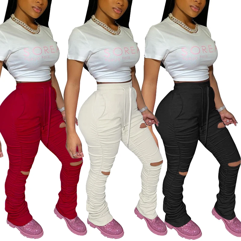 Women High Waist Ruched Bell Bottom Slit Front Floor Length Flare Lounge Stacked Pants Jogger Track Pants Cotton Casual Pants
Women High Waist Ruched Bell Bottom Slit Front Floor Length Flare Lounge Stacked Pants Jogger Track Pants Cotton Casual Pants