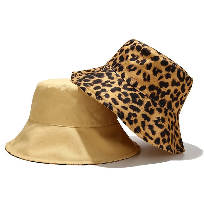 56-58cm Spring Summer Autumn Women's Printed Leopord Pattern Bucket Hat Outdoor Double-Sided Wear Fashion Sun Protection Cap
56-58cm Spring Summer Autumn Women's Printed Leopord Pattern Bucket Hat Outdoor Double-Sided Wear Fashion Sun Protection Cap