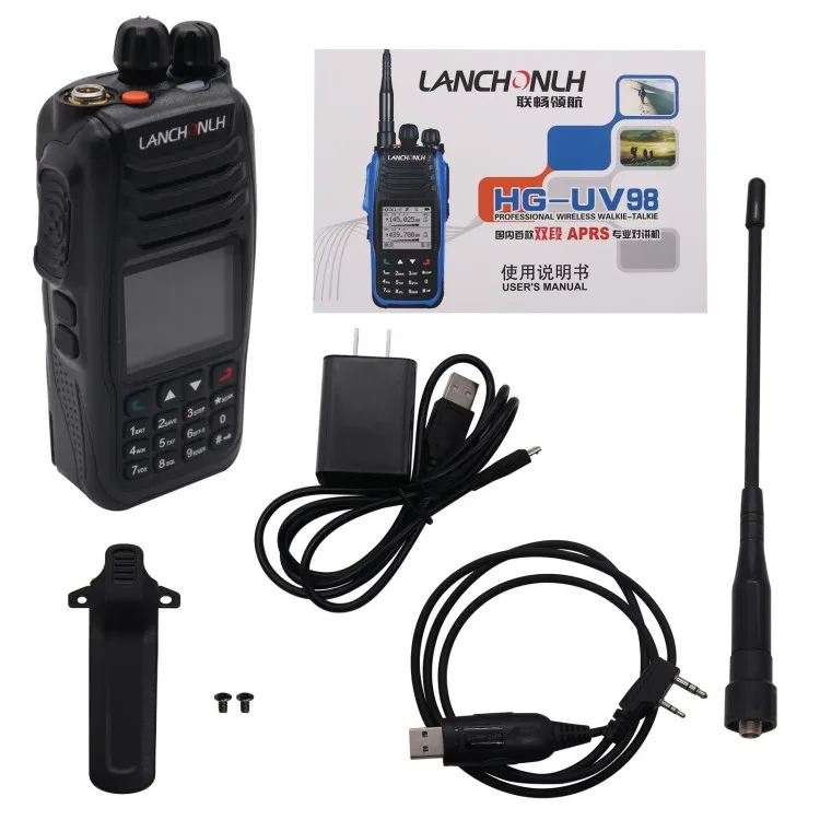 Handheld Walkie Talkie Two Way Radio VHF UHF APRS Positioning w/ Flashlight for GPS Beidou HG-UV98
Handheld Walkie Talkie Two Way Radio VHF UHF APRS Positioning w/ Flashlight for GPS Beidou HG-UV98
