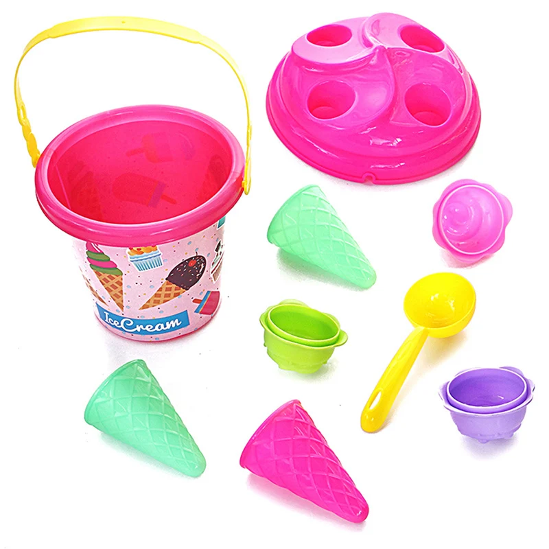 

Детская уличная пляжная игрушка-ведро для мороженого, летняя пляжная игрушка для игры в песок из АБС-пластика