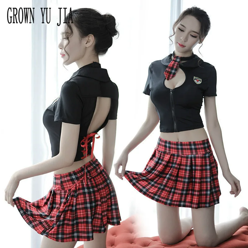 Sexy Women school uniform Cosplay Costume sexy porno Japanese Girls uniform Erotic Student uniform plaid skirt sexy lingerie set
Sexy Women school uniform Cosplay Costume sexy porno Japanese Girls uniform Erotic Student uniform plaid skirt sexy lingerie set
