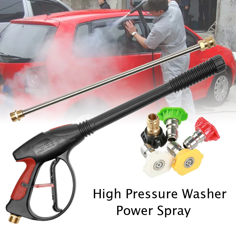 Power Sprayer High Pressure Water Gun 4000Psi With 19 Inch Extension Replacement Wand Lance 5 Quick Connect Nozzles For Honda
Power Sprayer High Pressure Water Gun 4000Psi With 19 Inch Extension Replacement Wand Lance 5 Quick Connect Nozzles For Honda
