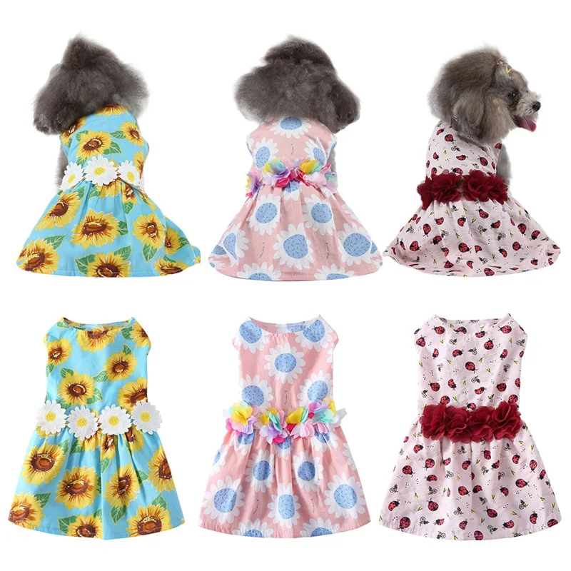 2021 New Dog Cute Floral Dress Summer Wedding Dresses For Pet Chihuahua Princess Customs Skirt Clothing Fashion Dogs Clothes New
2021 New Dog Cute Floral Dress Summer Wedding Dresses For Pet Chihuahua Princess Customs Skirt Clothing Fashion Dogs Clothes New