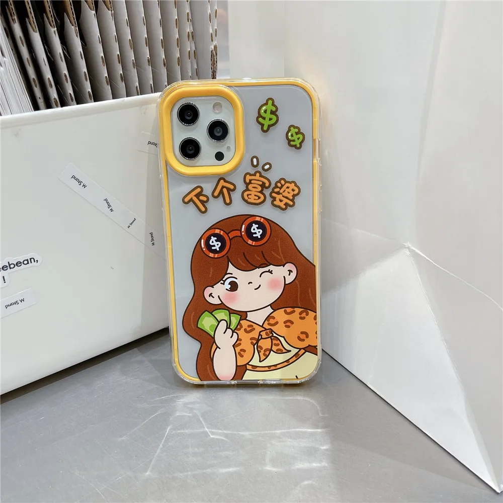 3 IN 1 Cartoon Cute Rich Girl Transparent Phone Case For iPhone 13 12 11 PRO MAX XS X XR 7 8PLUS Clear Silicone Protective Cover
3 IN 1 Cartoon Cute Rich Girl Transparent Phone Case For iPhone 13 12 11 PRO MAX XS X XR 7 8PLUS Clear Silicone Protective Cover