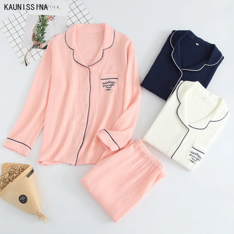 Women's Pajamas Long Sleeve Sleepwear Soft Homewear Set Female Sleep Two Piece Set Loungewear Autumn Winter Home Pajama Suit
Women's Pajamas Long Sleeve Sleepwear Soft Homewear Set Female Sleep Two Piece Set Loungewear Autumn Winter Home Pajama Suit