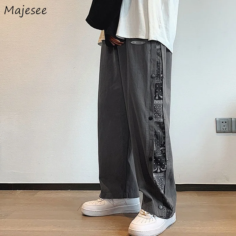 Men Casual Pants Wide Leg Elastic Waist Patchwork Chic Vintage Bf Style Baggy Streetwear Harajuku Cool Mopping Stylish Leisure
Men Casual Pants Wide Leg Elastic Waist Patchwork Chic Vintage Bf Style Baggy Streetwear Harajuku Cool Mopping Stylish Leisure