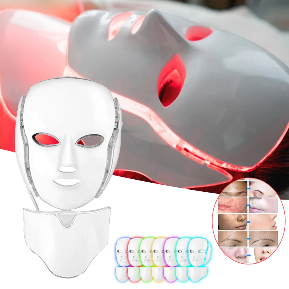 7 Colors Electric Led Facial Mask Face Mask Machine Light Therapy Acne Mask Neck Beauty Led Mask Skin Rejuvenation
7 Colors Electric Led Facial Mask Face Mask Machine Light Therapy Acne Mask Neck Beauty Led Mask Skin Rejuvenation