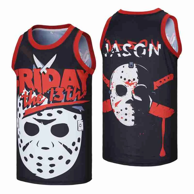 BG basketball jersey FRIDAY THE 13TH JASON VOORHEES Jerseys Embroidery sewing Outdoor sportswear Hip-hop summer Black 2022
BG basketball jersey FRIDAY THE 13TH JASON VOORHEES Jerseys Embroidery sewing Outdoor sportswear Hip-hop summer Black 2022