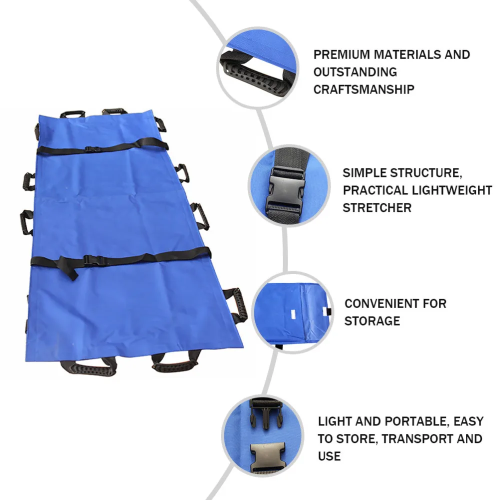 Oxford Folding Stretcher with 12 Handle Foldable Emergency Back Stretcher
Oxford Folding Stretcher with 12 Handle Foldable Emergency Back Stretcher