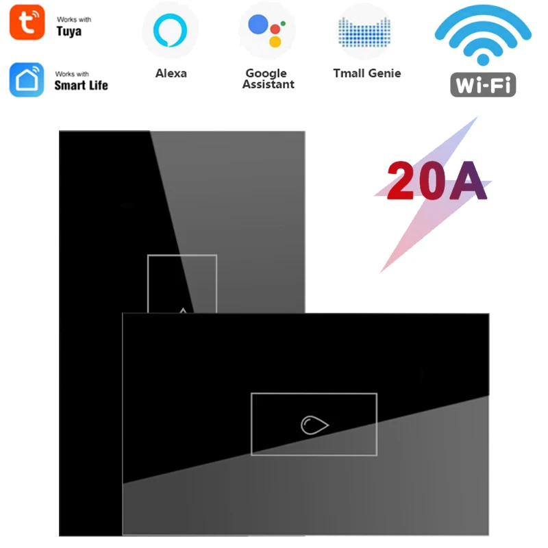 TUYA 20A Water Heater Switch Smart US Wifi Touch Wall Switch Timing Remote Control Work With Google Home For Alexa Home
TUYA 20A Water Heater Switch Smart US Wifi Touch Wall Switch Timing Remote Control Work With Google Home For Alexa Home