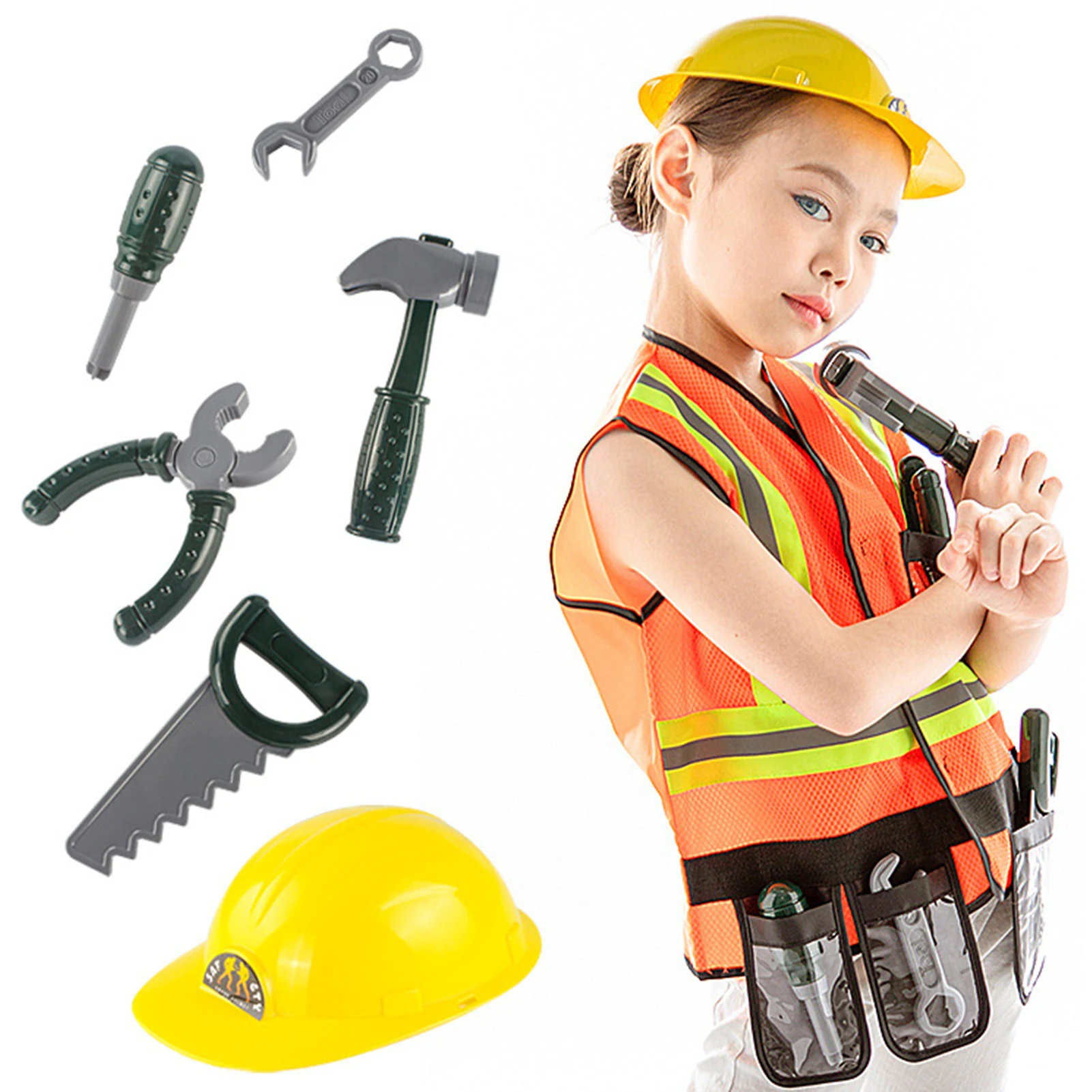 Children's Engineering Costume Kids Construction Worker Cosplay Costume Professional Experience Clothing Uniform Set New
Children's Engineering Costume Kids Construction Worker Cosplay Costume Professional Experience Clothing Uniform Set New