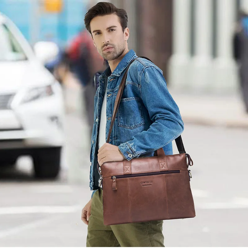 Leather Men's Business Briefcase Multi Functional Single Shoulder Messenger Bag Portable Computer Men's Bag
Leather Men's Business Briefcase Multi Functional Single Shoulder Messenger Bag Portable Computer Men's Bag
