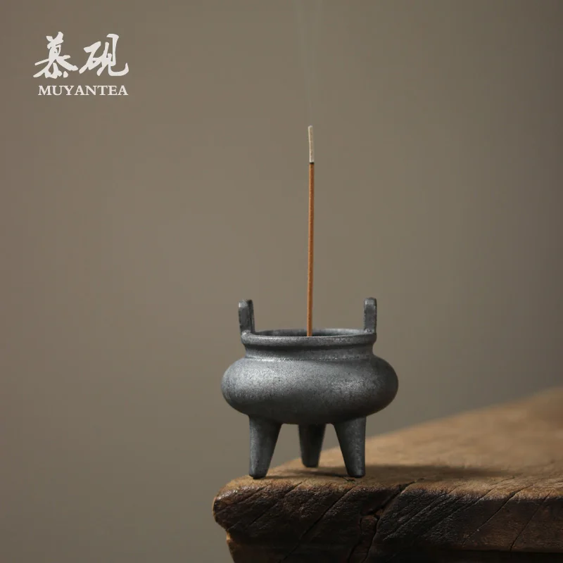 

wingceltis three-legged worship Buddha burn incense burner joss stick inserted household small zen tea incense burner