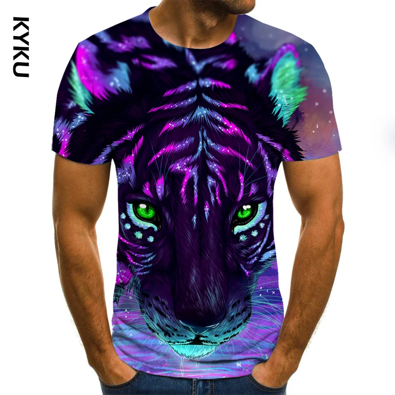 KYKU Summer 3d Wolf T shirt Men Streetwear Round Neck Short Sleeve Tees Tops Funny Animal Male Clothes Casual 3D Print Tshirt
KYKU Summer 3d Wolf T shirt Men Streetwear Round Neck Short Sleeve Tees Tops Funny Animal Male Clothes Casual 3D Print Tshirt