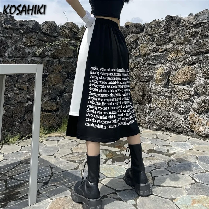 KOSAHIKI Y2K Goth Cargo Skirts Women Streetwear Harajuku Hip Hop Skirt Letter Print Summer Fashion Jupe Sexy Split Side Skirts
KOSAHIKI Y2K Goth Cargo Skirts Women Streetwear Harajuku Hip Hop Skirt Letter Print Summer Fashion Jupe Sexy Split Side Skirts
