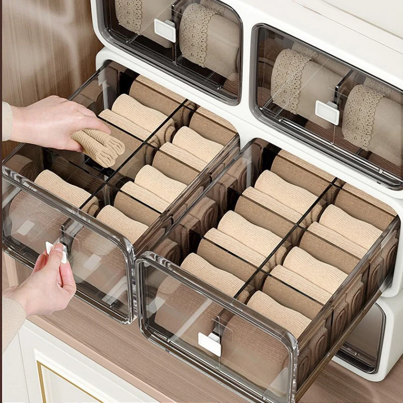 New Storage Box Underwear Socks Panties Drawer Three-In-One Convenient Wardrobe Finishing Dormitory Household Storage
New Storage Box Underwear Socks Panties Drawer Three-In-One Convenient Wardrobe Finishing Dormitory Household Storage