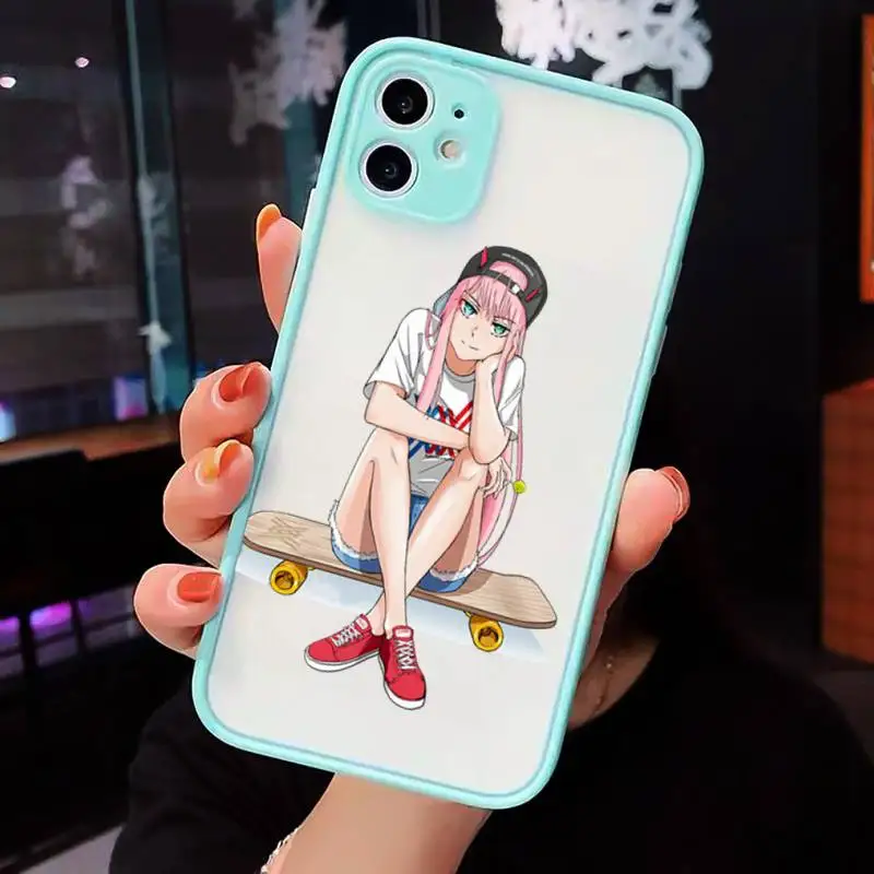 Darling in the FranXX Phone Cases Matte transparent For blue iPhone 12 Mini 11 Pro XR XS Max 7 8 Plus X Back Cover
Darling in the FranXX Phone Cases Matte transparent For blue iPhone 12 Mini 11 Pro XR XS Max 7 8 Plus X Back Cover