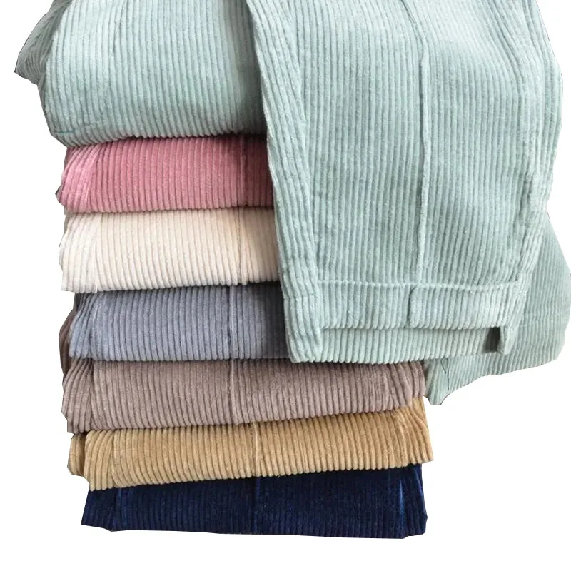 Women corduroy pants Large size winter Autumn 2021retro thick elastic waist casual loose harem Female Pink blue cropped trousers
Women corduroy pants Large size winter Autumn 2021retro thick elastic waist casual loose harem Female Pink blue cropped trousers