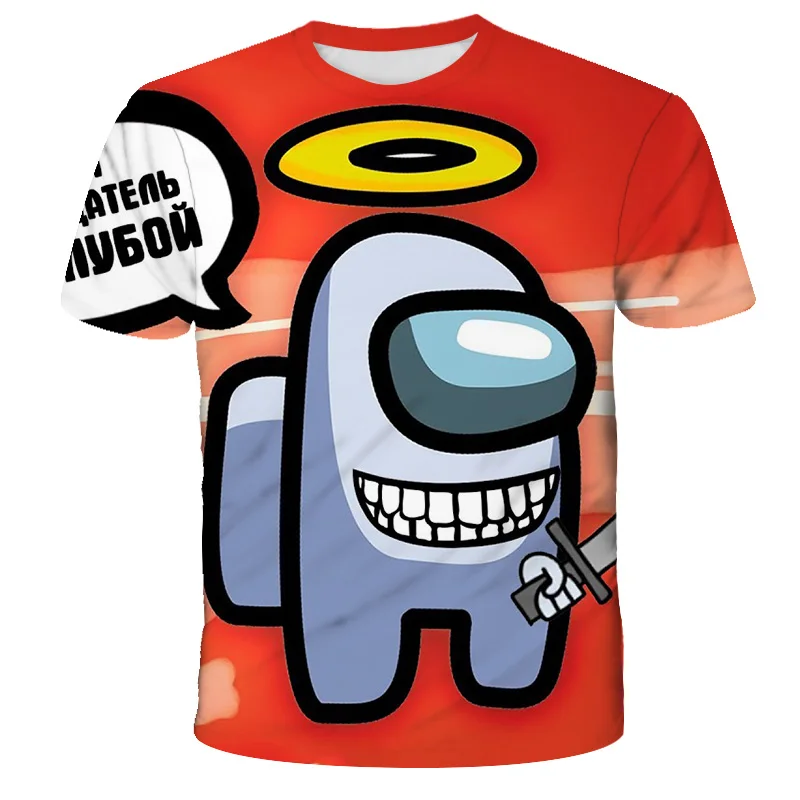 2021 year Among Us T-shirt Short Sleeve Cartoon Funny Harajuku T-shirt Children Boys Girls 3D Printing Impostor Graphic Hip Hop
2021 year Among Us T-shirt Short Sleeve Cartoon Funny Harajuku T-shirt Children Boys Girls 3D Printing Impostor Graphic Hip Hop