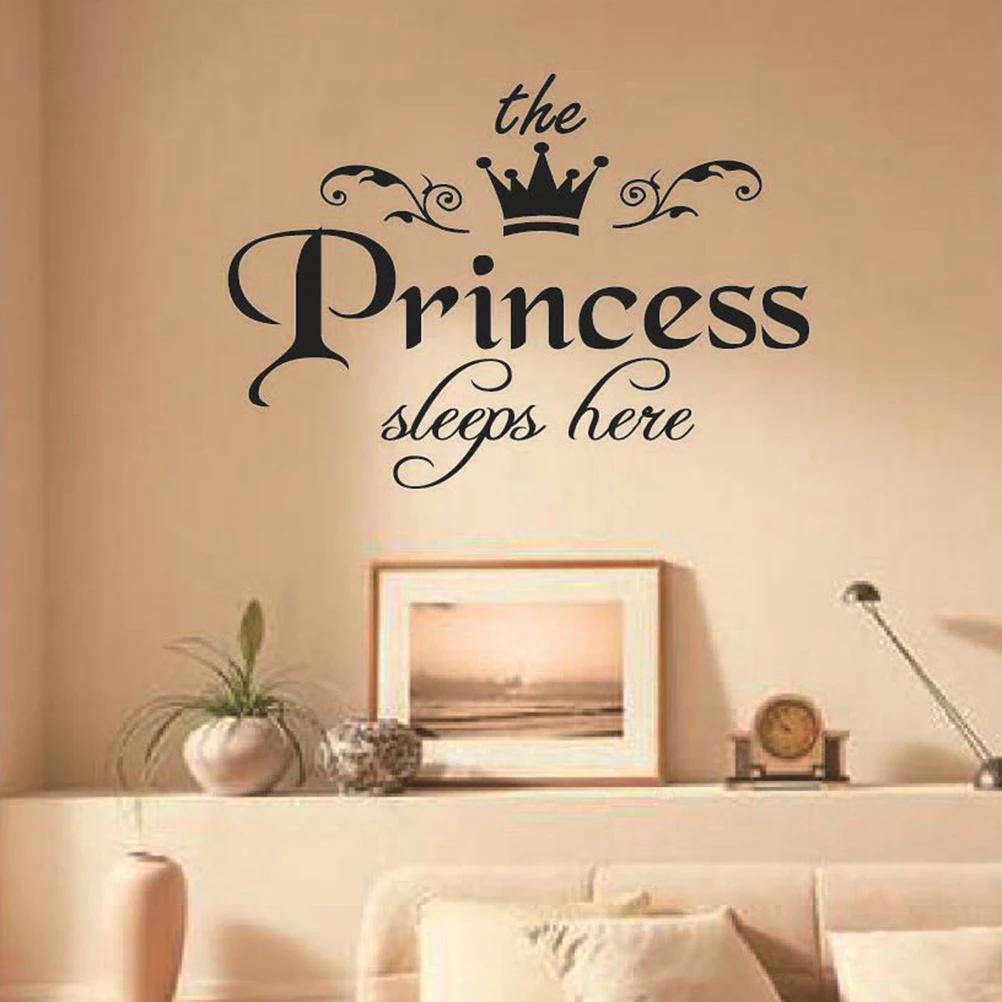 The Princess Sleep Here Vinyl Wall Stickers For Kids Room Wall Decals Home Decor Wall Art Quote Bedroom Wall paper 1pc
The Princess Sleep Here Vinyl Wall Stickers For Kids Room Wall Decals Home Decor Wall Art Quote Bedroom Wall paper 1pc