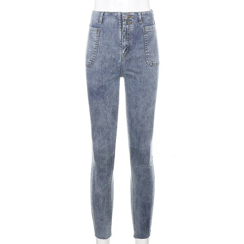 2020 New Arrivals Woman Autumn Winter High Waist Ladies Jeans Blue Solid Skinny High Street Denim Pencil Pants
2020 New Arrivals Woman Autumn Winter High Waist Ladies Jeans Blue Solid Skinny High Street Denim Pencil Pants