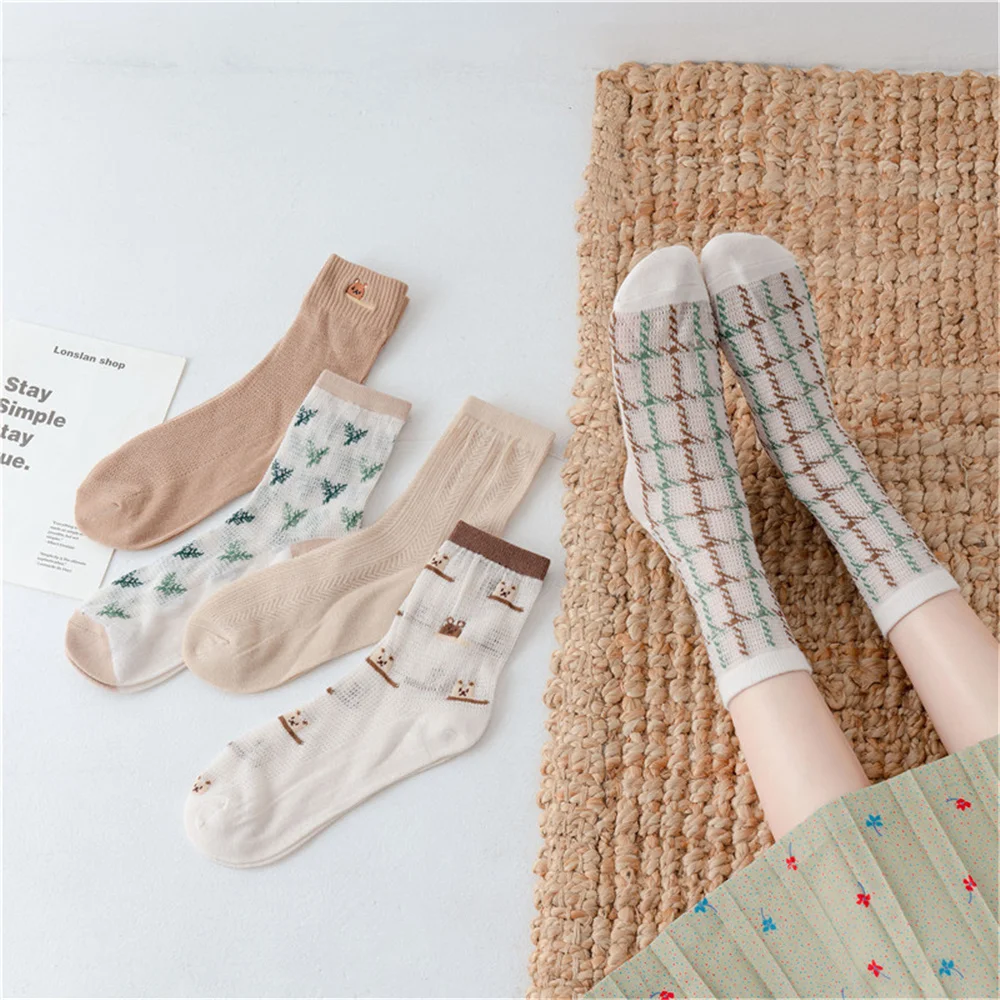 1pair New Autumn Winter Socks Japanese Students Lolita Khaki Cute Kawaii Embroidered Bear Thin Section Breathable Tube Stockings
1pair New Autumn Winter Socks Japanese Students Lolita Khaki Cute Kawaii Embroidered Bear Thin Section Breathable Tube Stockings