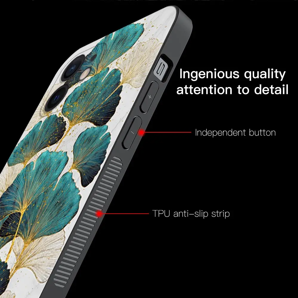 Чехол для телефона iPhone 13 12 11 Pro Max XS XR X 7 8 Plus Mini 6S 5S SE 2020 черный чехол оболочка