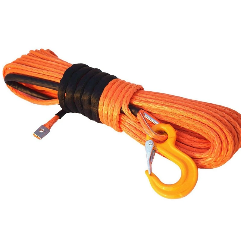 Synthetic Winch Rope, 1/4 x 50Ft Synthetic Winch Rope Line Cable for ATV UTV SUV Truck Boat Winch
Synthetic Winch Rope, 1/4 x 50Ft Synthetic Winch Rope Line Cable for ATV UTV SUV Truck Boat Winch