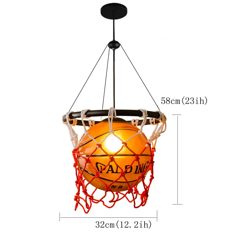 E27 Basketball Decoration Chandelier Restaurant Bar Cafe Lamp Children's Bedroom Lamps Led Lighting Living Room Decor 
E27 Basketball Decoration Chandelier Restaurant Bar Cafe Lamp Children's Bedroom Lamps Led Lighting Living Room Decor