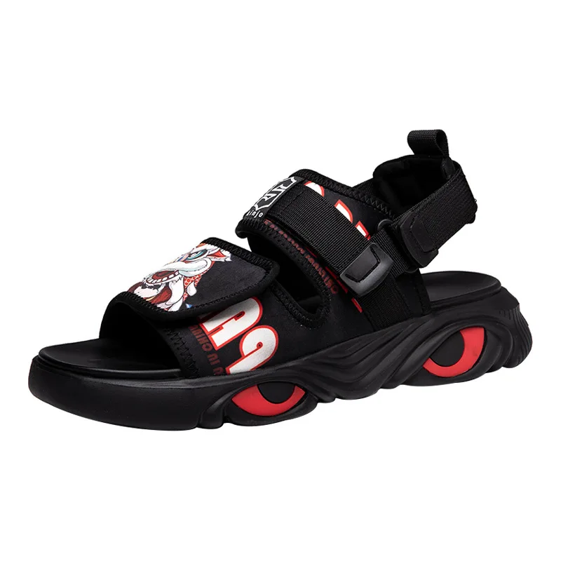 HUNU Chinese style men's sandal 2021 summer new personality web celebrity beach shoes men popular logo outdoor slippers
HUNU Chinese style men's sandal 2021 summer new personality web celebrity beach shoes men popular logo outdoor slippers