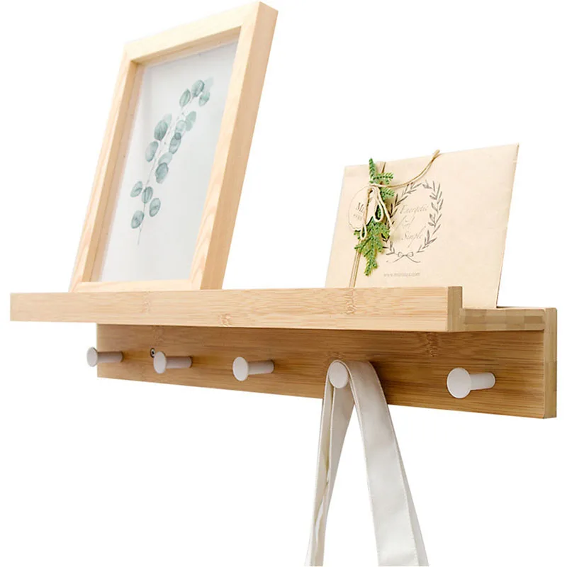 Creative Wall Decor Wood Wall Hanging Shelf White Bamboo Hook Rack Bathroom Shelves Decorative Accessories Sponge Holder Shelf
Creative Wall Decor Wood Wall Hanging Shelf White Bamboo Hook Rack Bathroom Shelves Decorative Accessories Sponge Holder Shelf