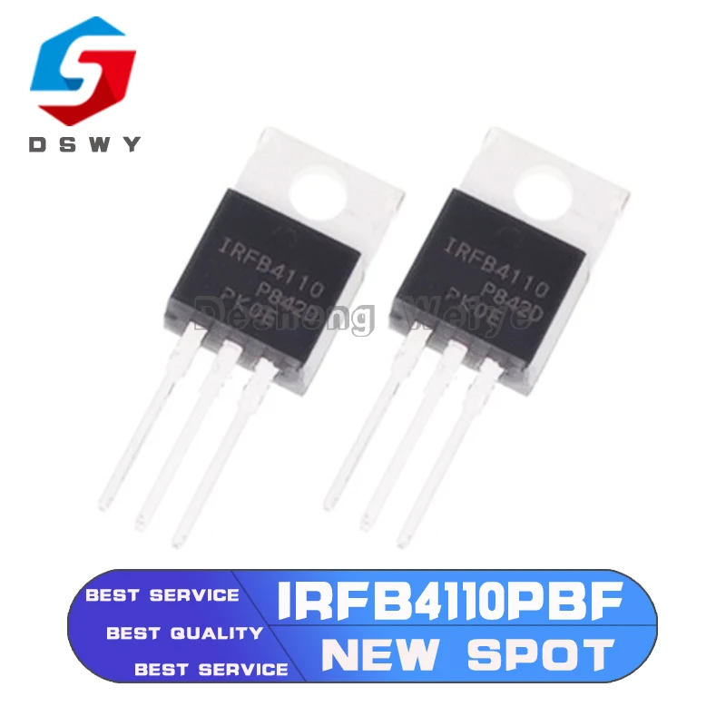 10pcs IRFB4110 FB4110 B4110 IRFB4110PBF TO-220 100V, 3.7mO, 180A, 370W FET New Original
10pcs IRFB4110 FB4110 B4110 IRFB4110PBF TO-220 100V, 3.7mO, 180A, 370W FET New Original