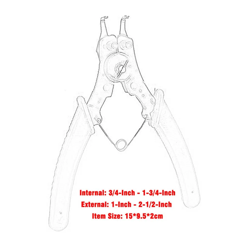 4-in-1 Snap Ring Pliers Set DIY Circlip Combination Retaining Clip Jewelry Circlip Pliers Internal External Ring Remover Hot
4-in-1 Snap Ring Pliers Set DIY Circlip Combination Retaining Clip Jewelry Circlip Pliers Internal External Ring Remover Hot