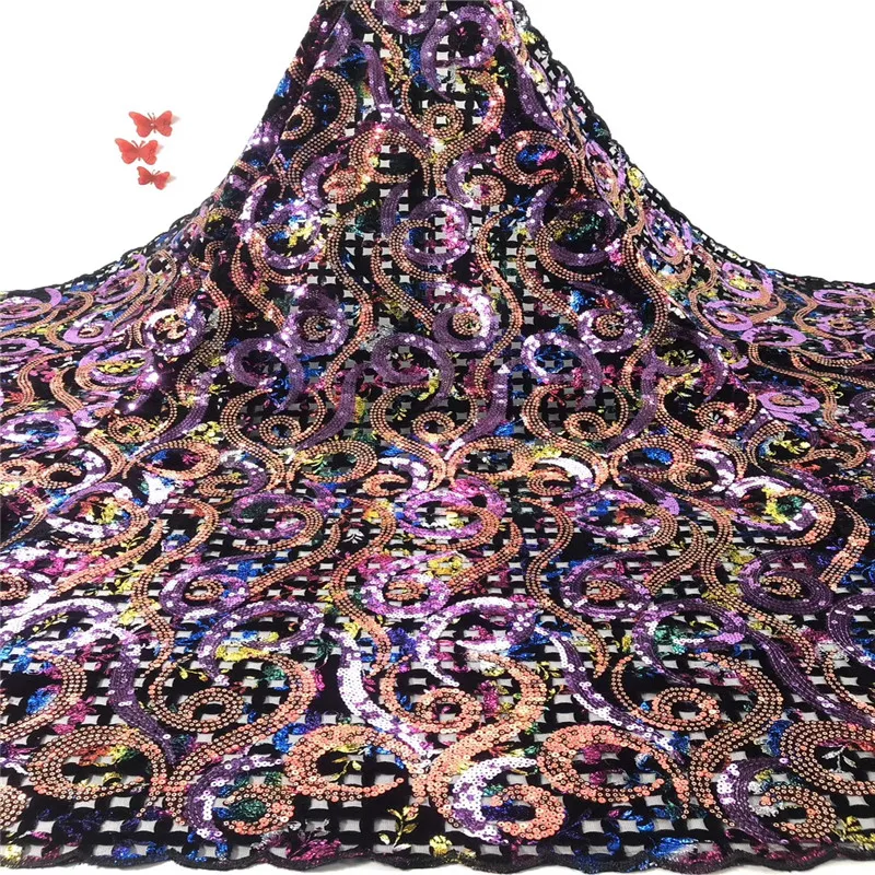 NaXiu African Velvet Lace Fabric 2020 High Quality Lace Purple Lace Fabric With Sequins French Tulle Lace For Nigerian party
NaXiu African Velvet Lace Fabric 2020 High Quality Lace Purple Lace Fabric With Sequins French Tulle Lace For Nigerian party