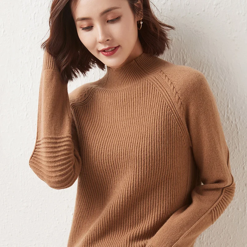 2021 Autumn Winter New Thick Pure Cashmere Sweater Women' High Neck Long-Sleeve Top Loose Pullover 100%Wool Warm Knit Base Shirt
2021 Autumn Winter New Thick Pure Cashmere Sweater Women' High Neck Long-Sleeve Top Loose Pullover 100%Wool Warm Knit Base Shirt